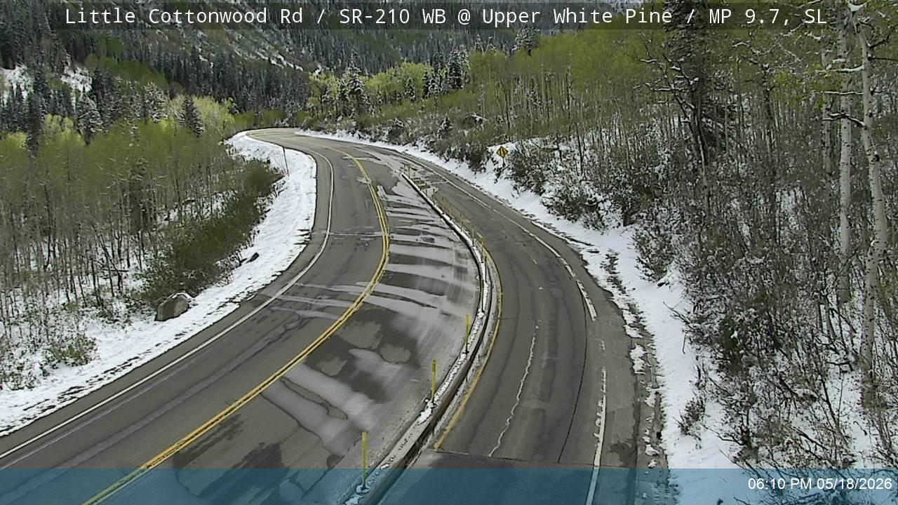 Little Cottonwood Rd / SR-210 WB @ Upper White Pine / MP 9.7, SL