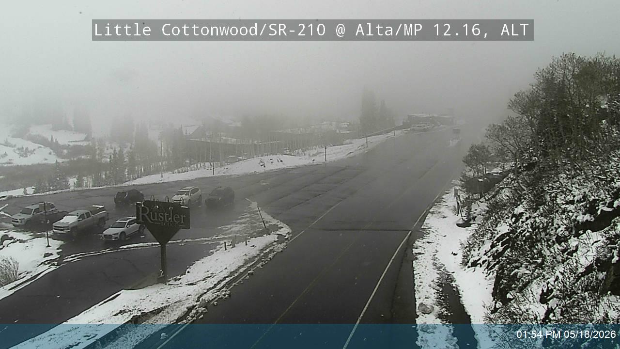 Little Cottonwood Rd / SR-210 WB @ Alta / MP 12.16, ALT