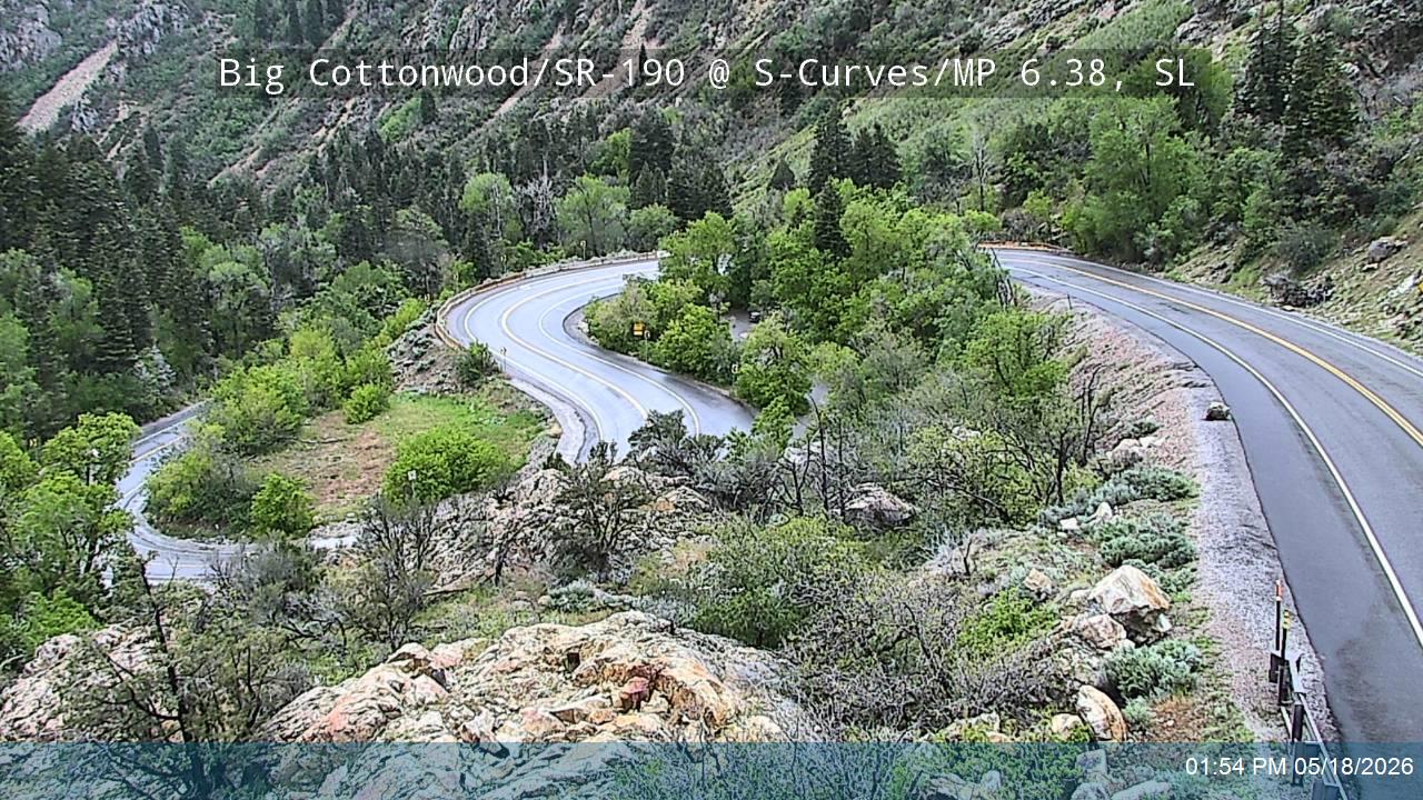 Big Cottonwood Canyon Rd / SR-190 @ S-Curves / MP 6.38, SL