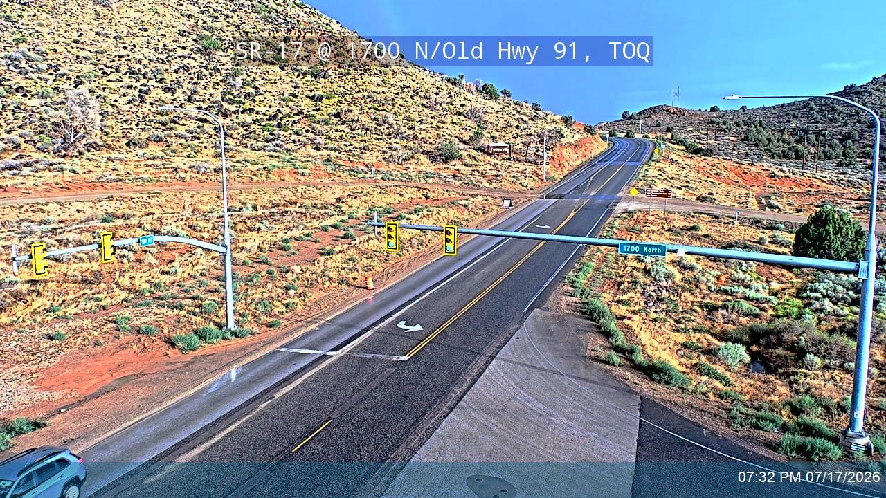 SR-17 traffic camera, view south, Toquerville, Utah