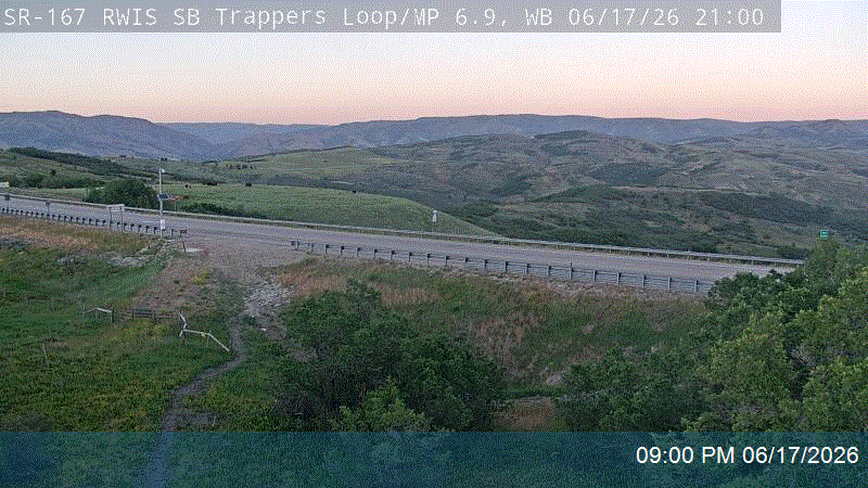 SR-167 / Trappers Loop RWIS SB @ SR-226 / Snow Basin Rd / MP 6.92, WB
