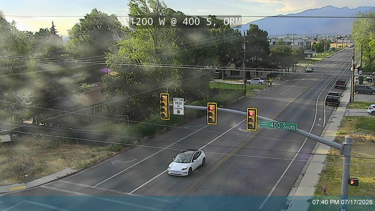 1200 W traffic camera, view north, Orem, Utah