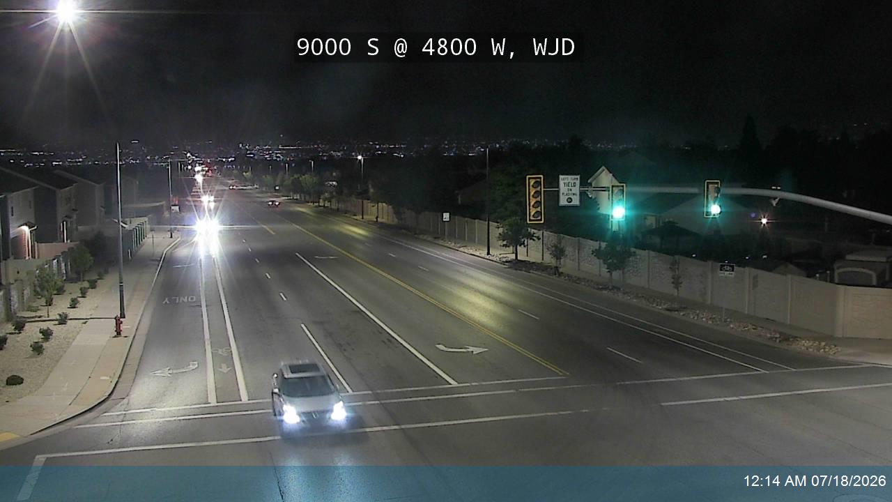 SR-209 traffic camera, view west, West Jordan, Utah