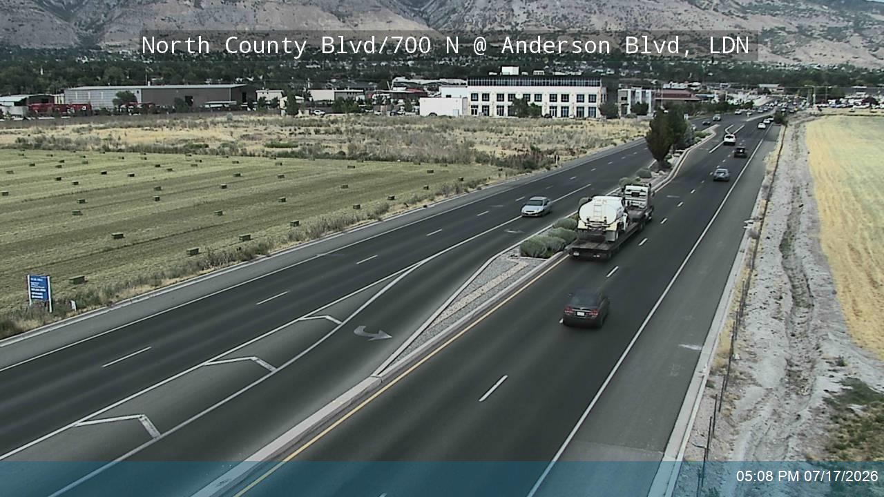 SR-129 traffic camera, view east, Lindon, Utah