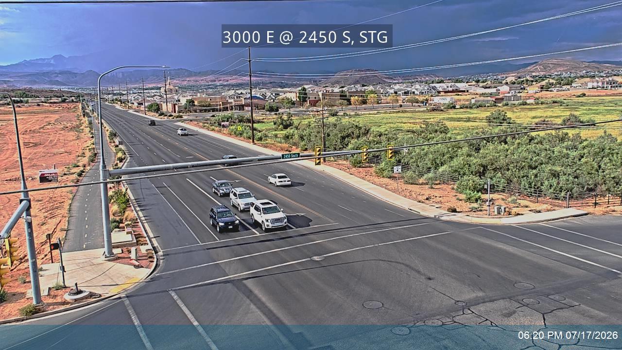 3000 E traffic camera, view south, St. George, Utah