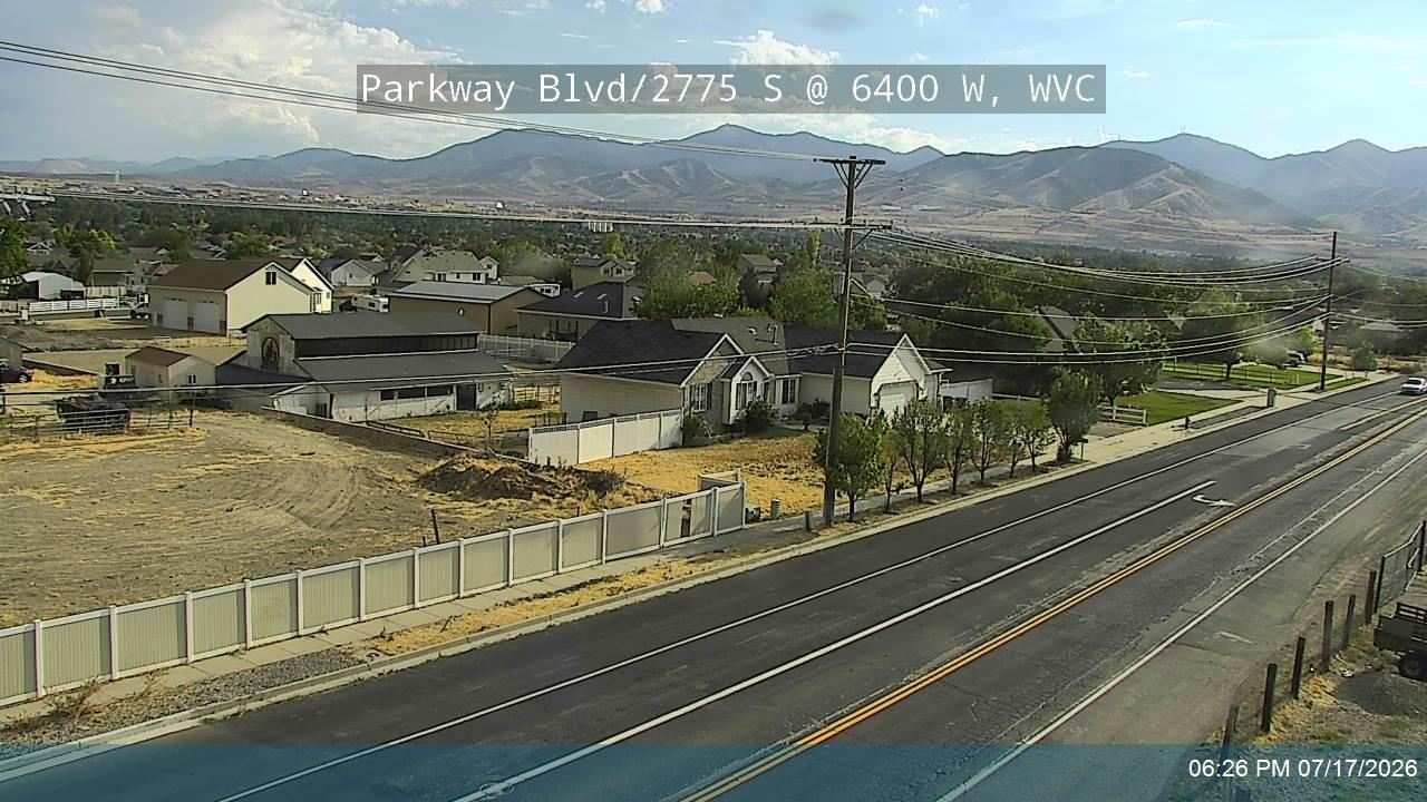 Parkway Blvd traffic camera, view west, West Valley City, Utah