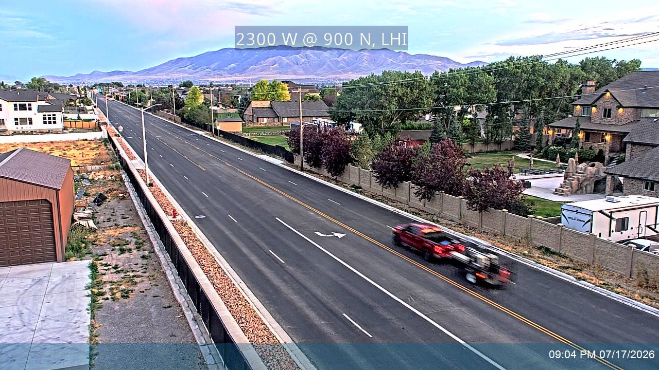 2300 W traffic camera, view north, Lehi, Utah