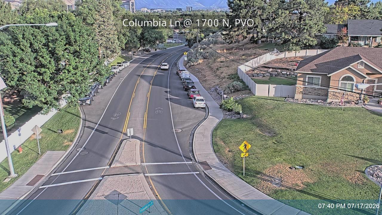Columbia Ln traffic camera, view north, Provo, Utah