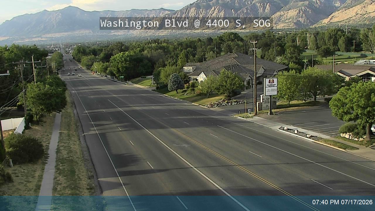 US-89 traffic camera, view east, South Ogden