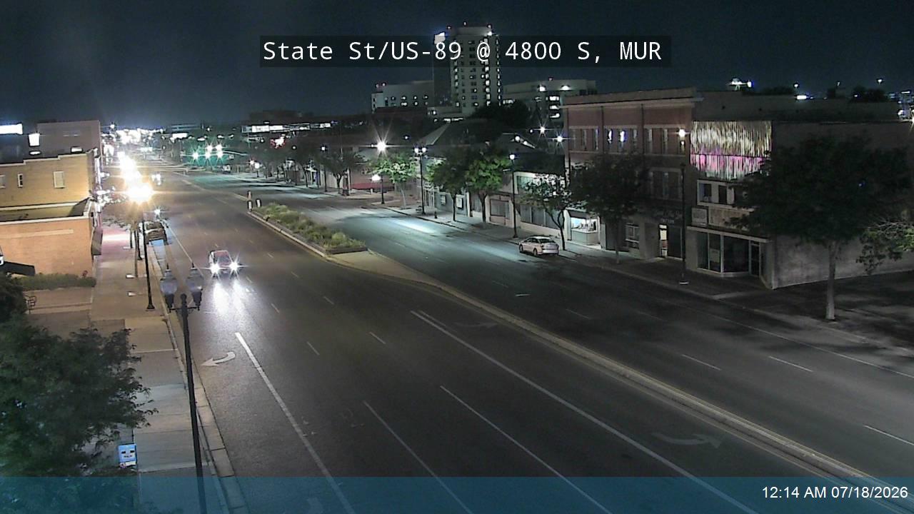 US-89 traffic camera, view north, Murray, Utah
