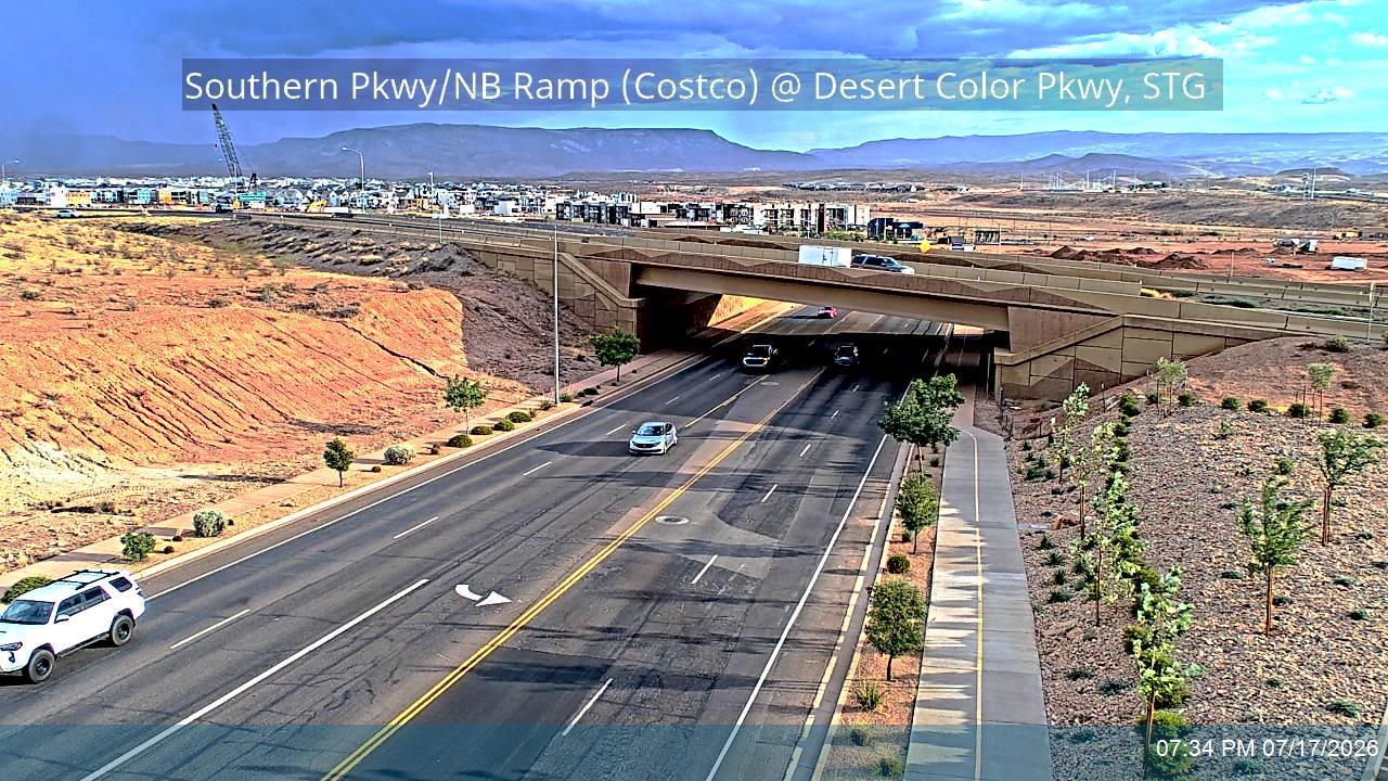SR-7 traffic camera, view south, St. George, Utah