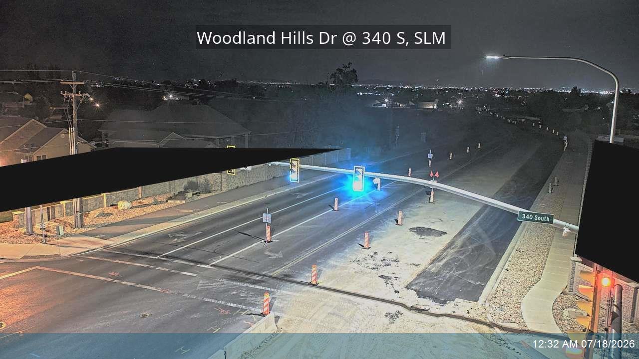 Woodland Hills Dr traffic camera, view south, Salem, Utah