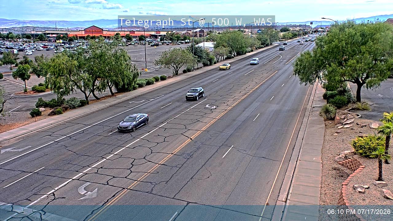 Telegraph St traffic camera, view south, Washington, Utah