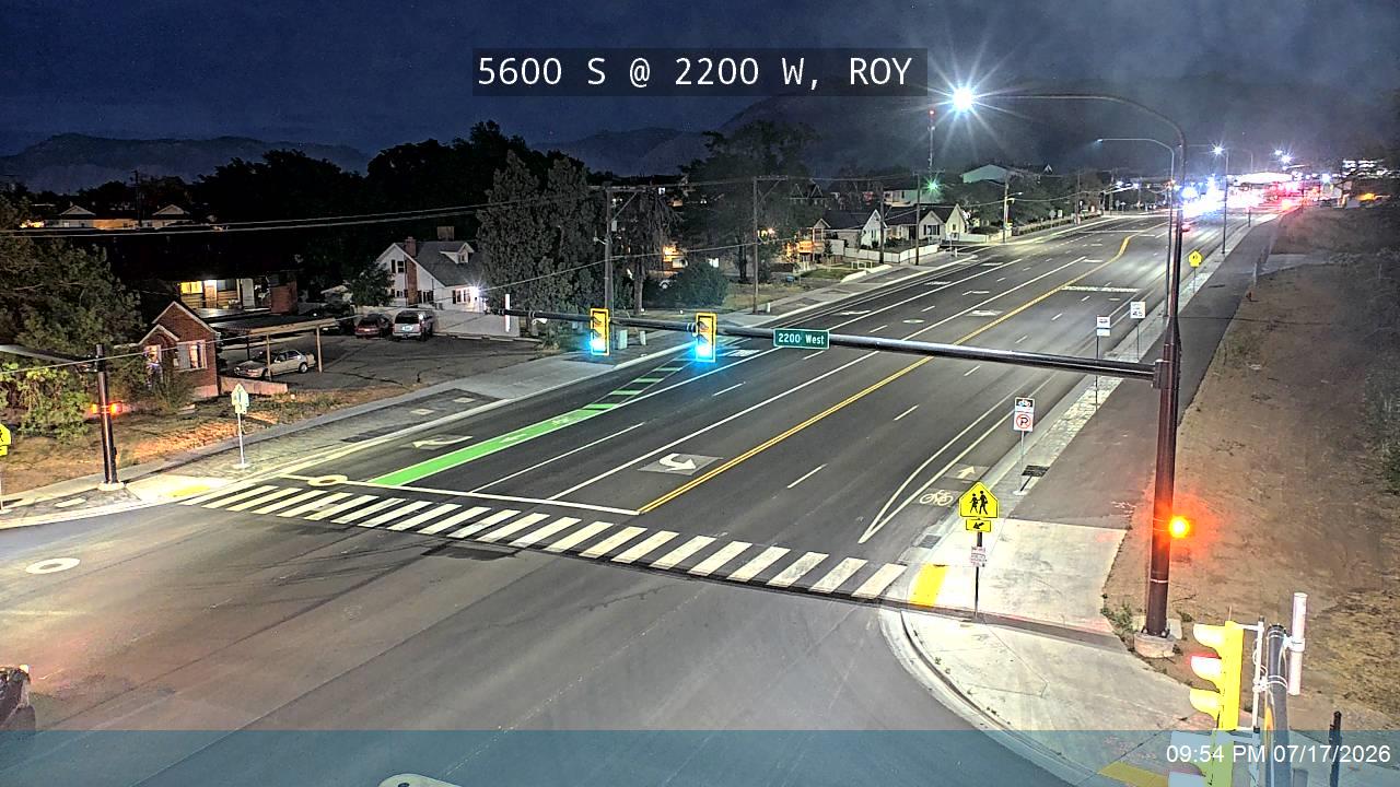 SR-97 traffic camera, view east, Roy, Utah