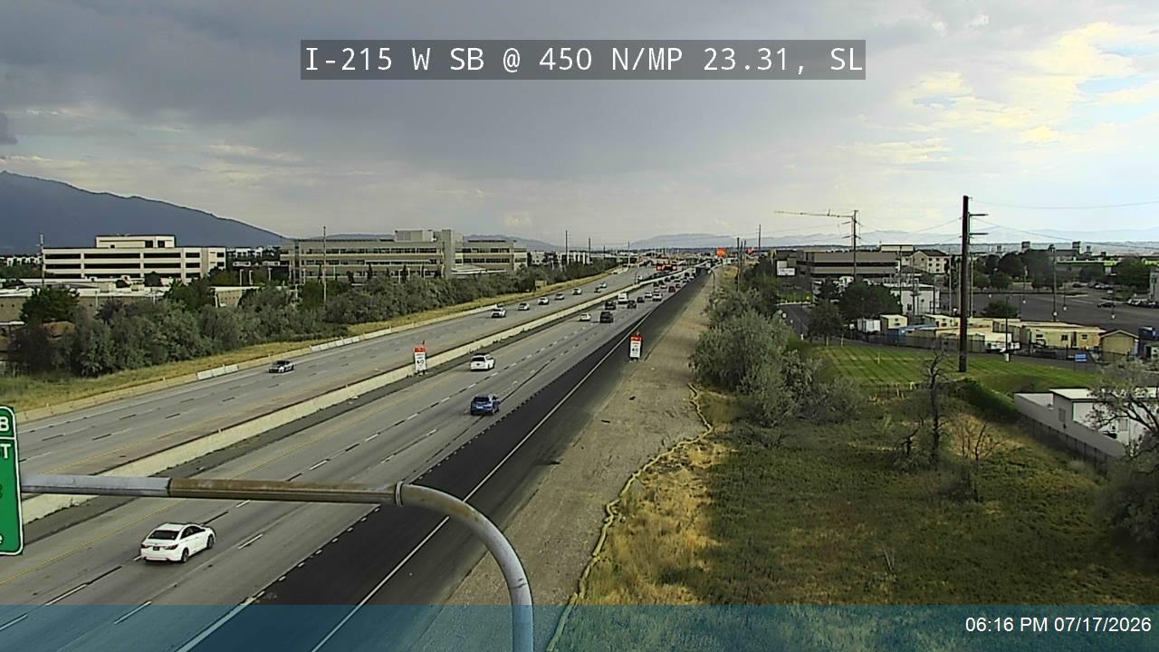 I-80 traffic camera, view south, Salt Lake City