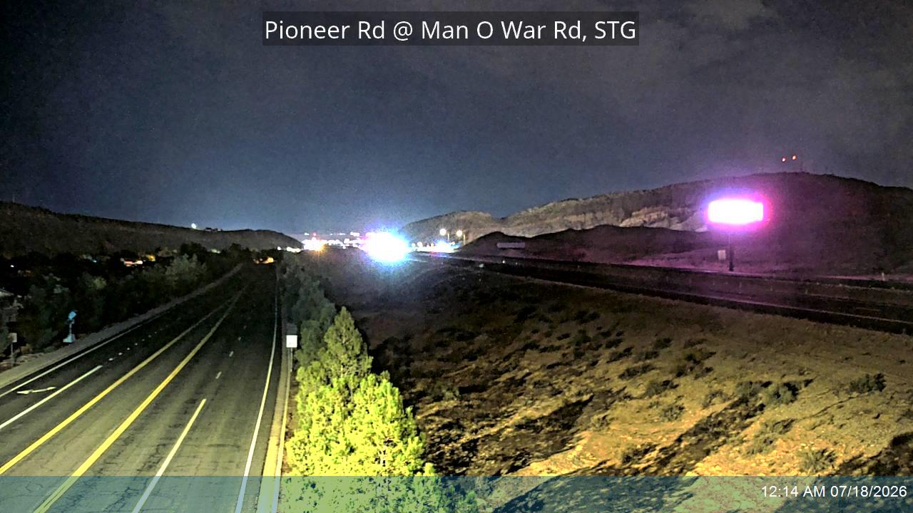 Pioneer Rd traffic camera, view north, St. George, Utah
