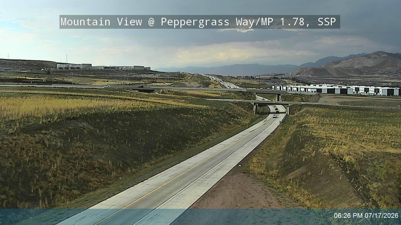 SR-85 traffic camera, view north, Saratoga Springs, Utah