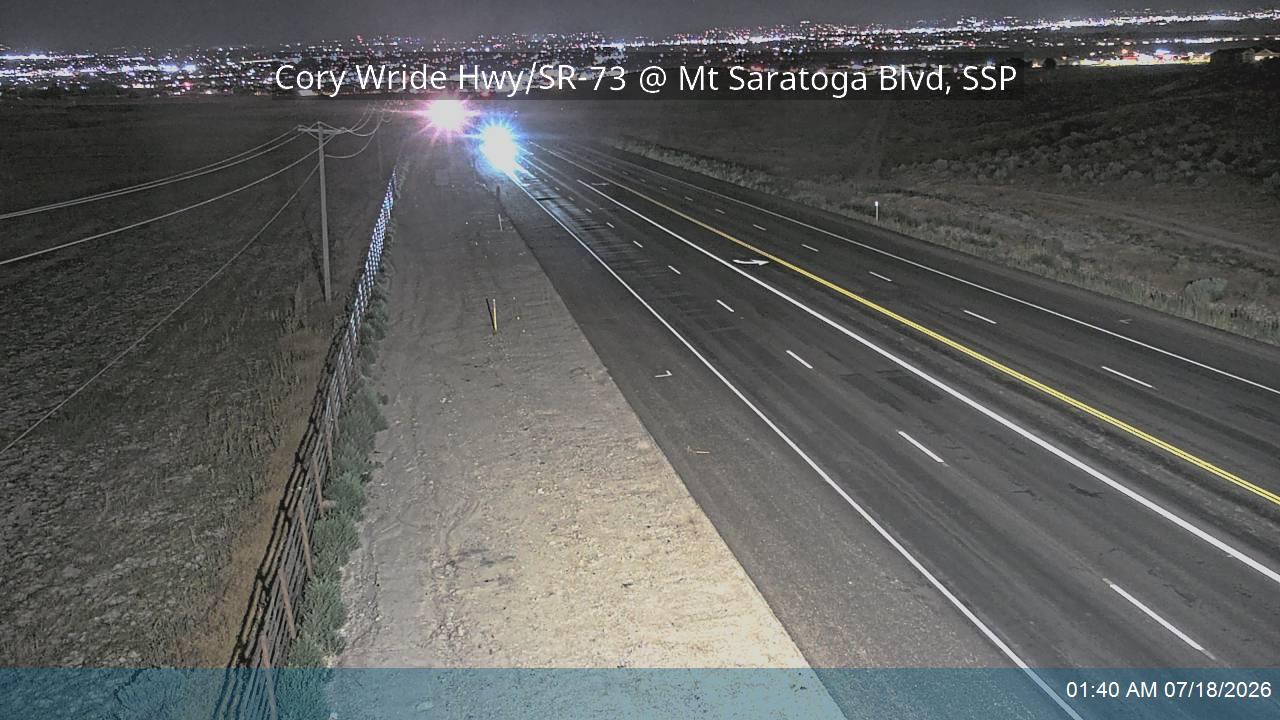 SR-73 traffic camera, view west, Saratoga Springs, Utah