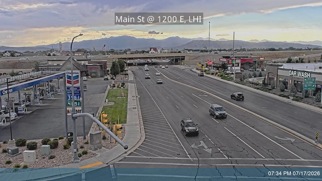 Main St traffic camera, view east, Lehi, Utah