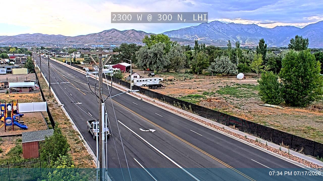 2300 W traffic camera, view north, Lehi, Utah