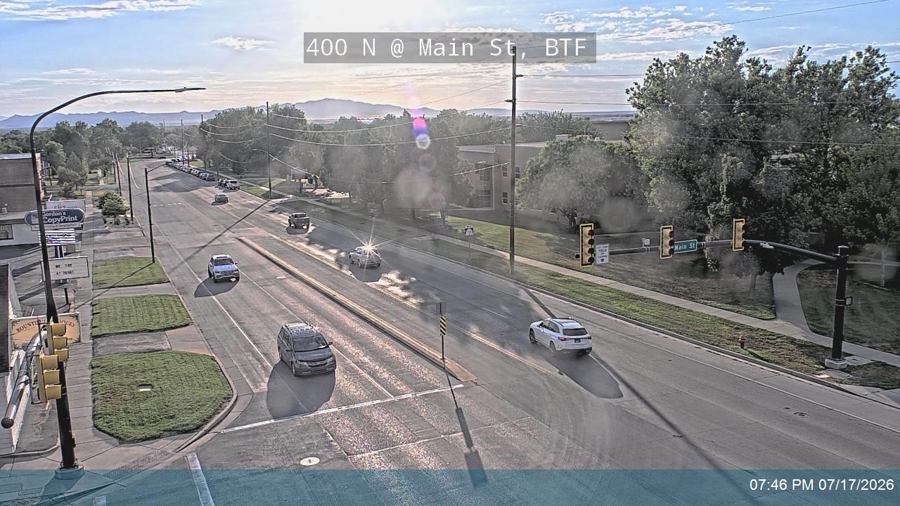 SR-106 traffic camera, view north, Bountiful, Utah