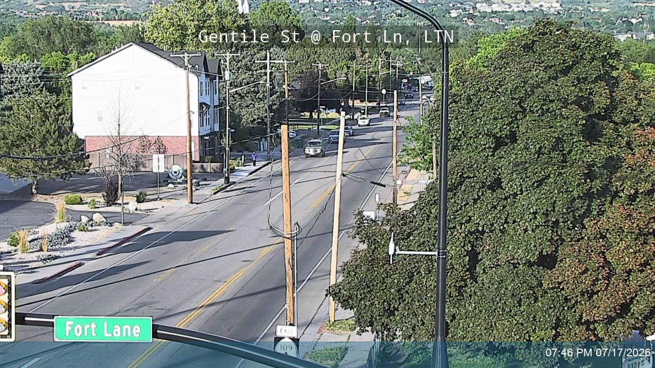 SR-109 traffic camera, view west, Layton, Utah