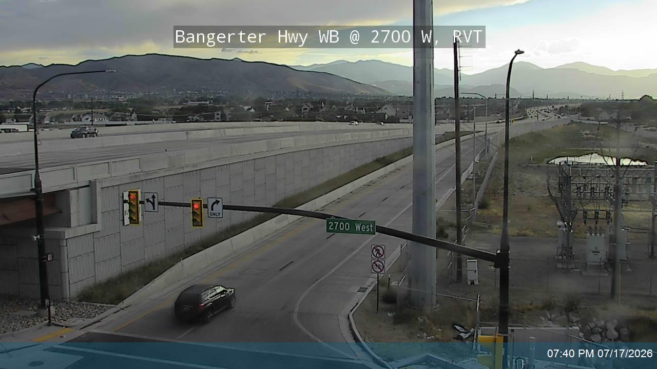 SR-154 traffic camera, view west, Riverton