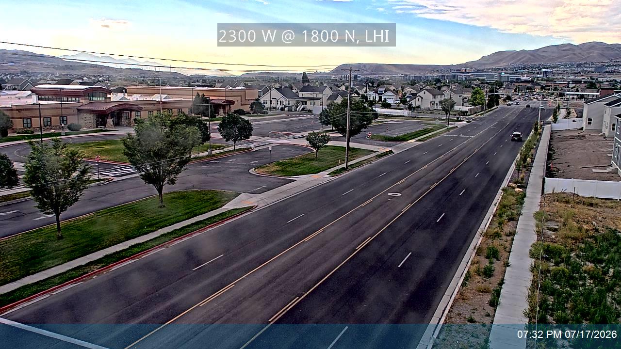2300 W traffic camera, view north, Lehi, Utah