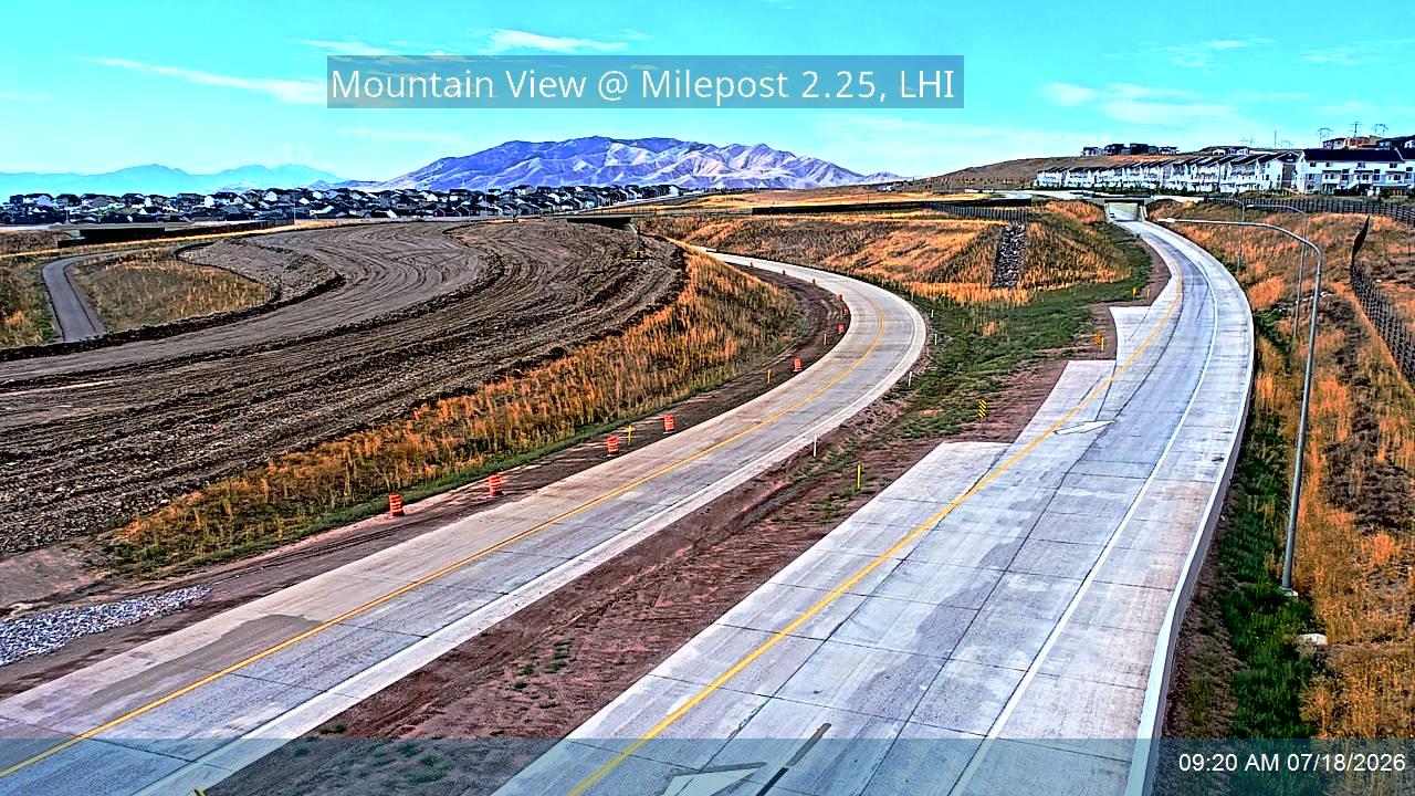 SR-85 traffic camera, view south, Bluffdale, Utah