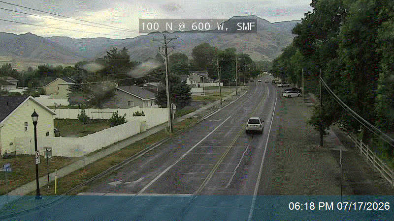 SR-218 traffic camera, view north, Smithfield, Utah