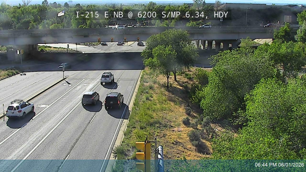 I-215 E NB @ 6200 S / SR-190/ MP 6.34, HDY