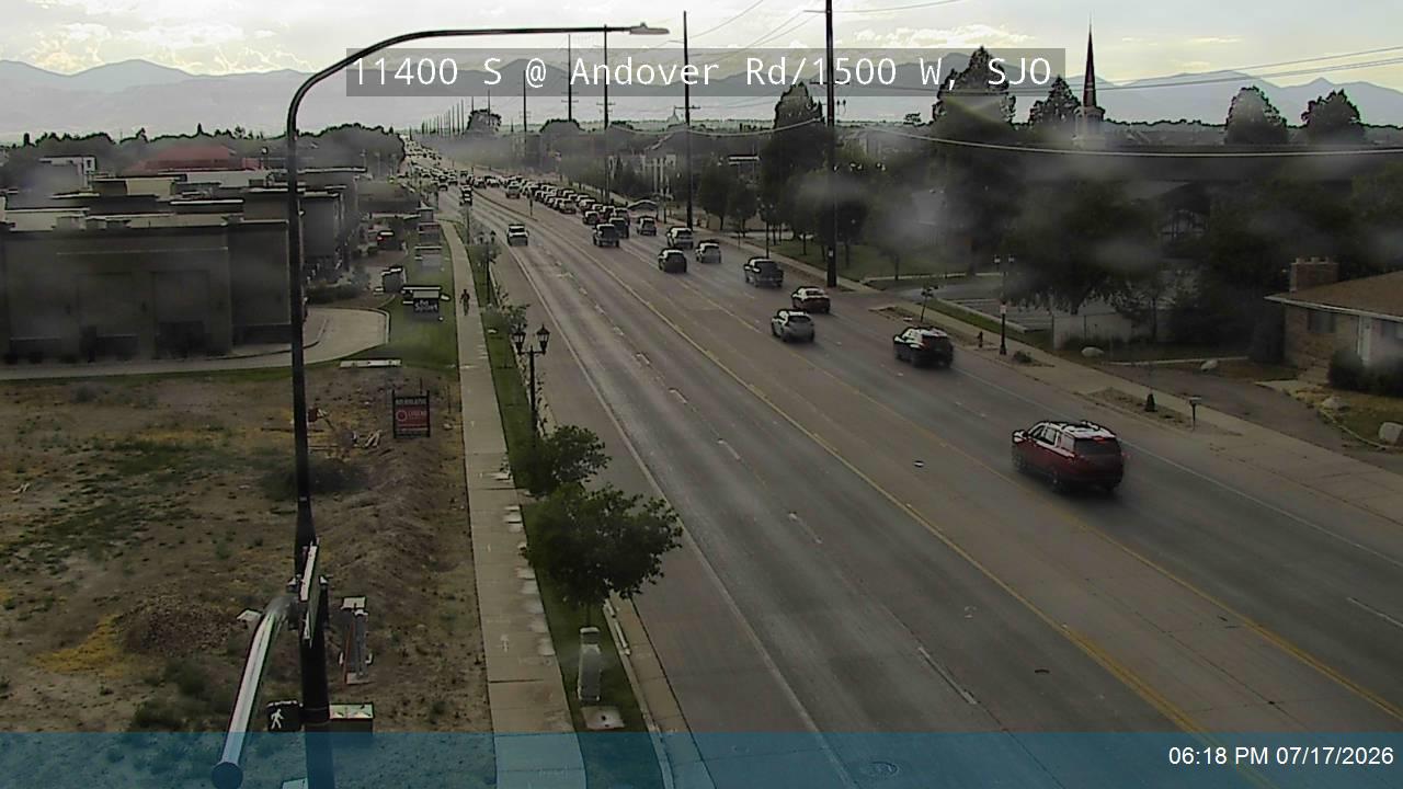 SR-175 traffic camera, view east, South Jordan, Utah