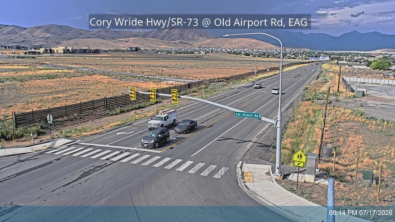 SR-73 traffic camera, view east, Eagle Mountain, Utah
