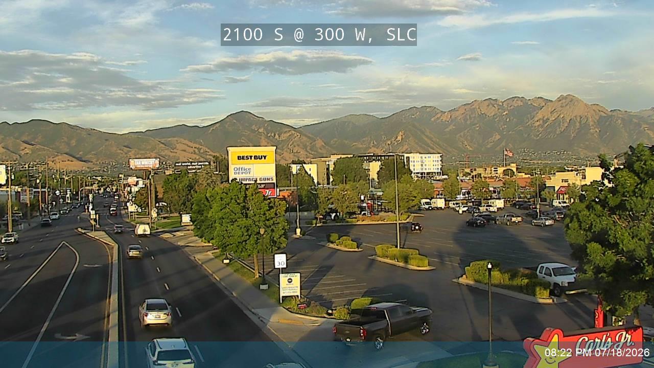 SR-201 traffic camera, view west, Salt Lake City, Utah