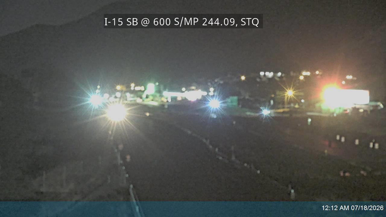 I-15 traffic camera, view south, Santaquin