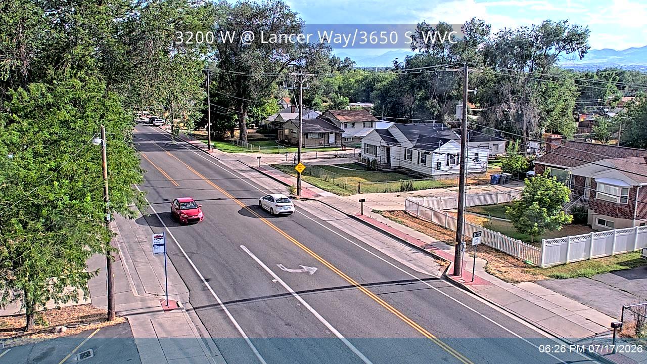 3200 W traffic camera, view north, West Valley City, Utah