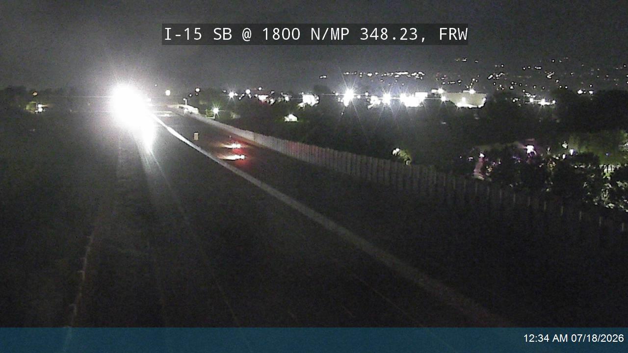 I-15 traffic camera, view south, Farr West