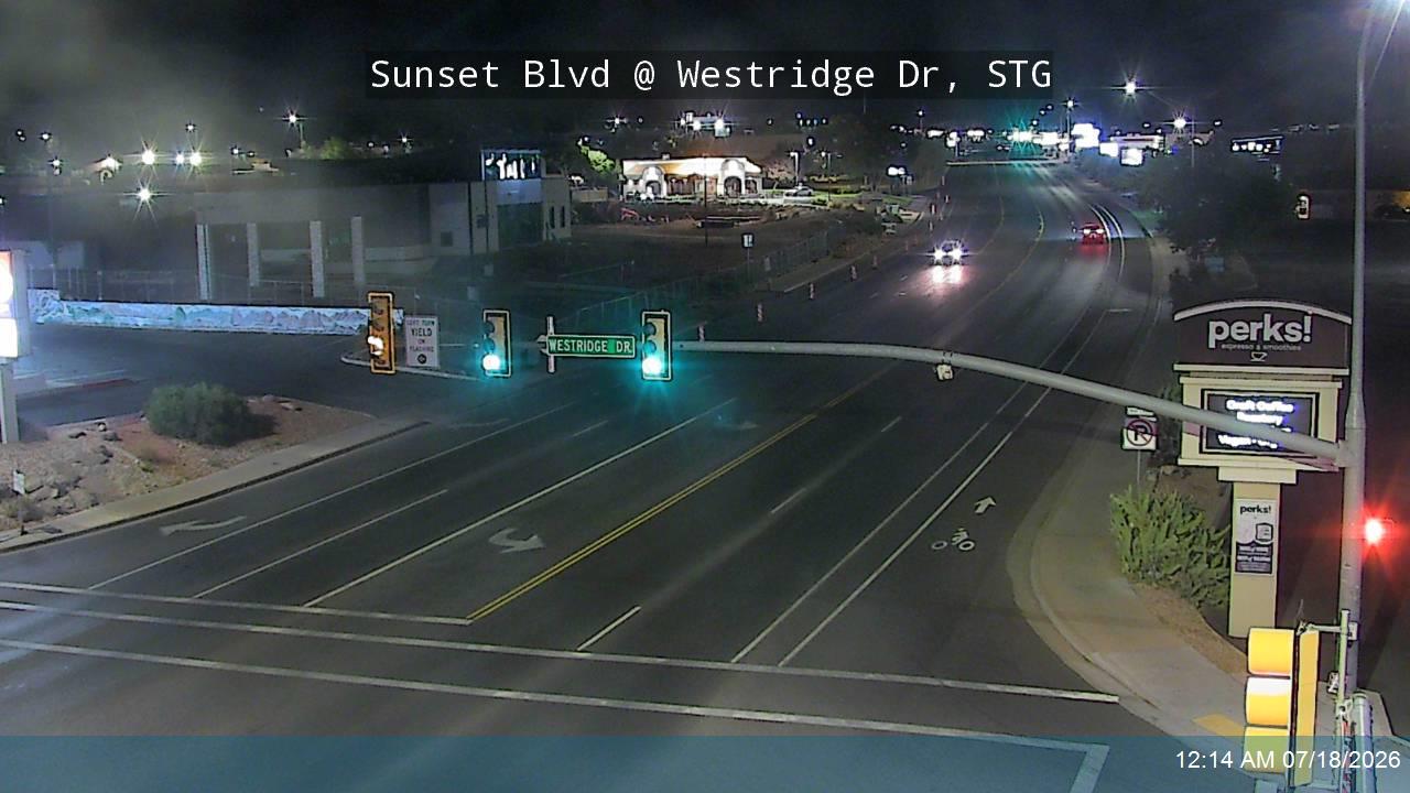 SR-8 traffic camera, view north, St. George, Utah