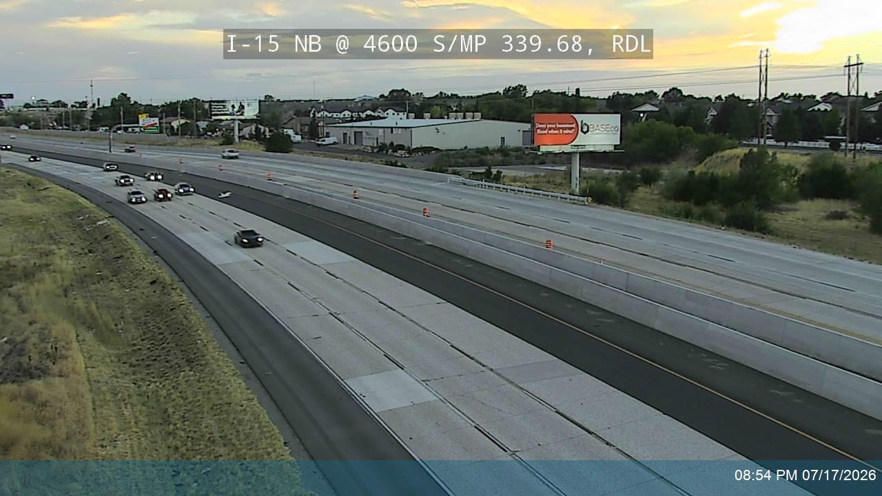 I-15 traffic camera, view north, Riverdale