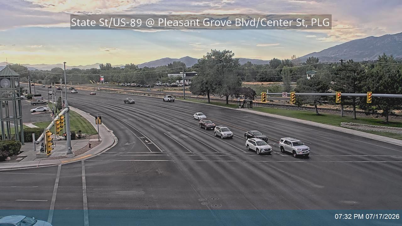 US-89 traffic camera, Pleasant Grove, Utah