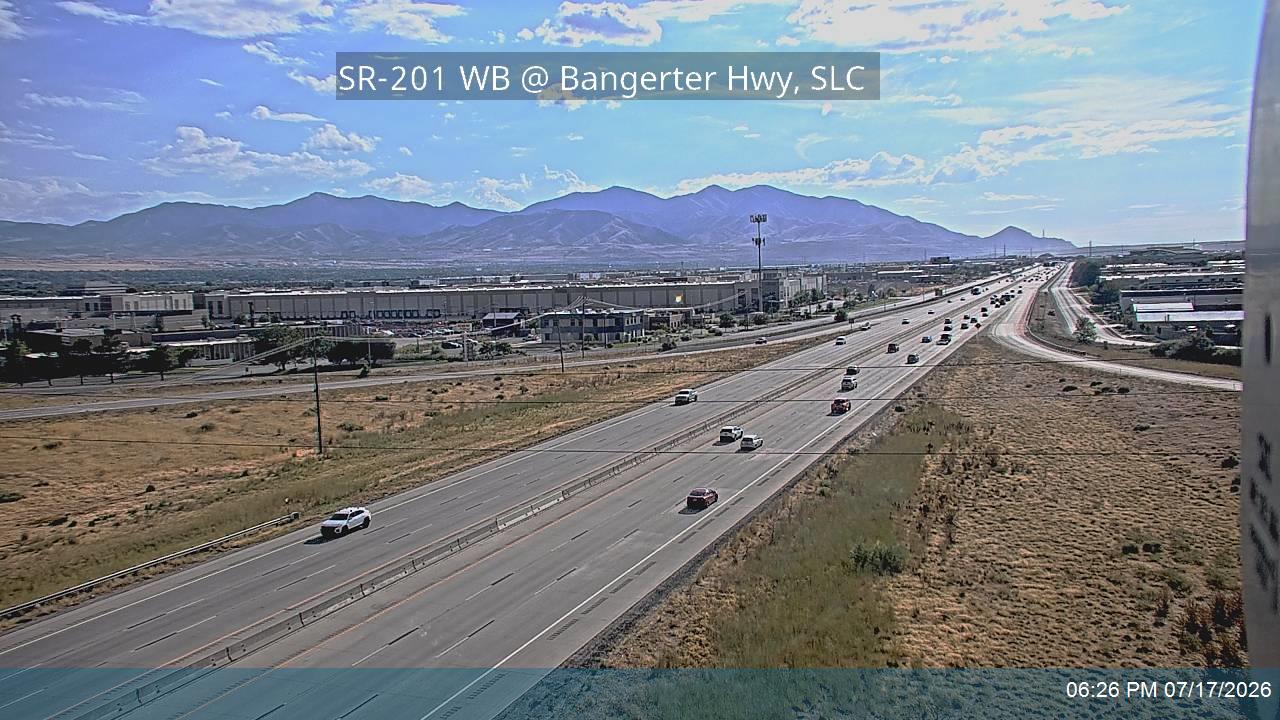 SR-201 traffic camera, view west, Salt Lake City, Utah