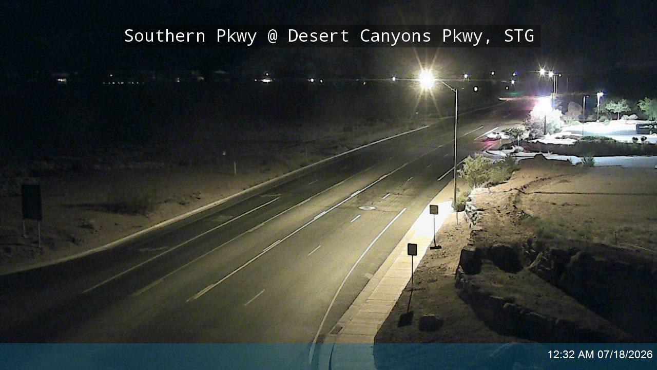 SR-7 traffic camera, view east, St. George, Utah