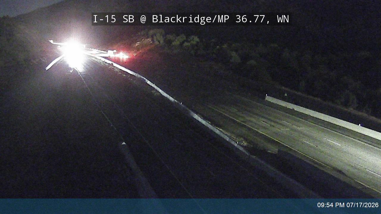 I-15 traffic camera, view south