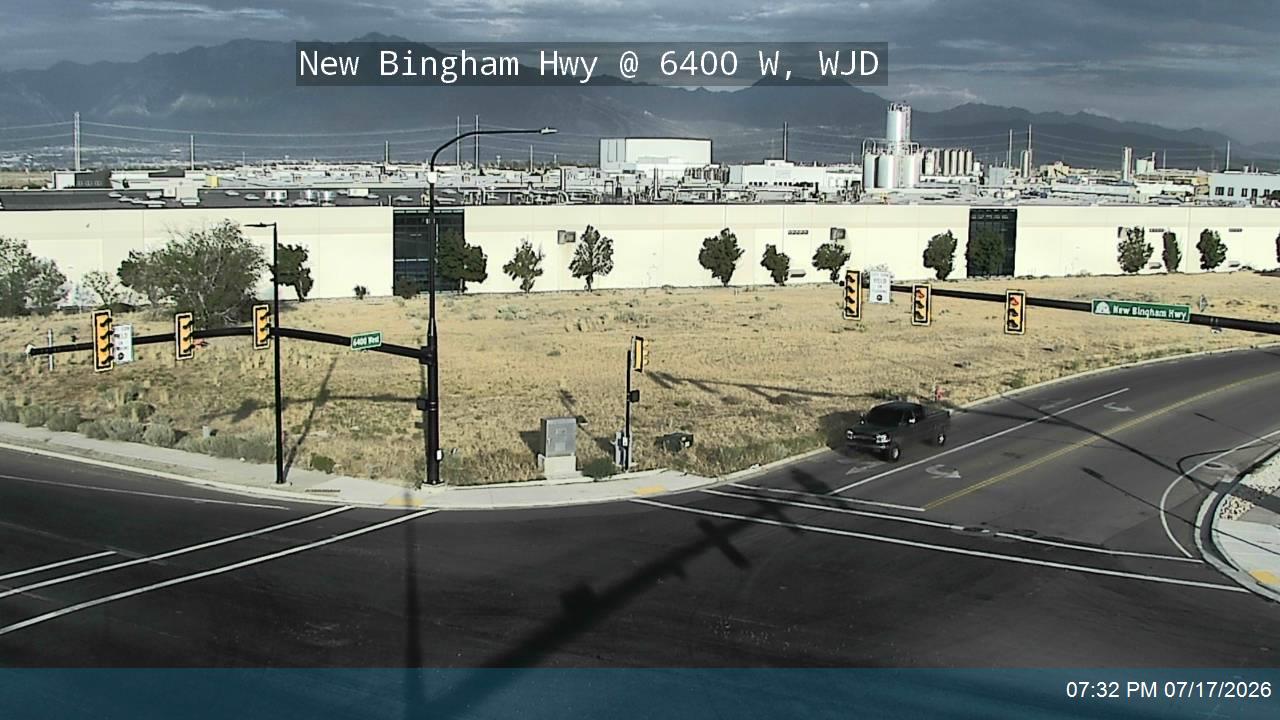 SR-209 traffic camera, view west, West Jordan, Utah