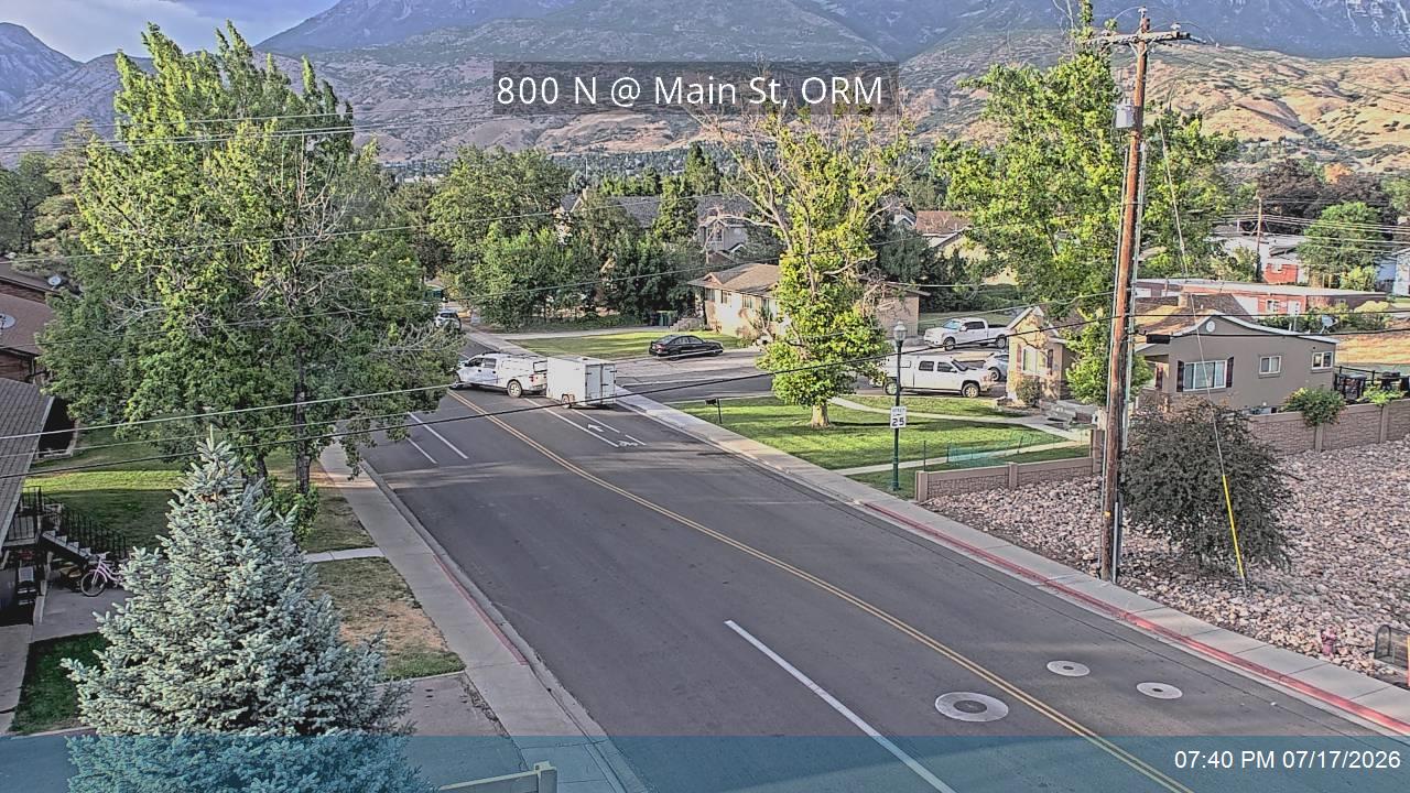 SR-52 traffic camera, view west, Orem, Utah