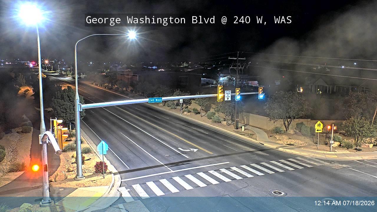 George Washington Blvd traffic camera, view south, Washington, Utah