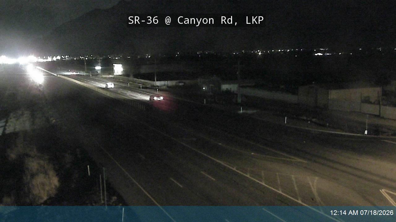 SR-36 traffic camera, view south, Lake Point, Utah