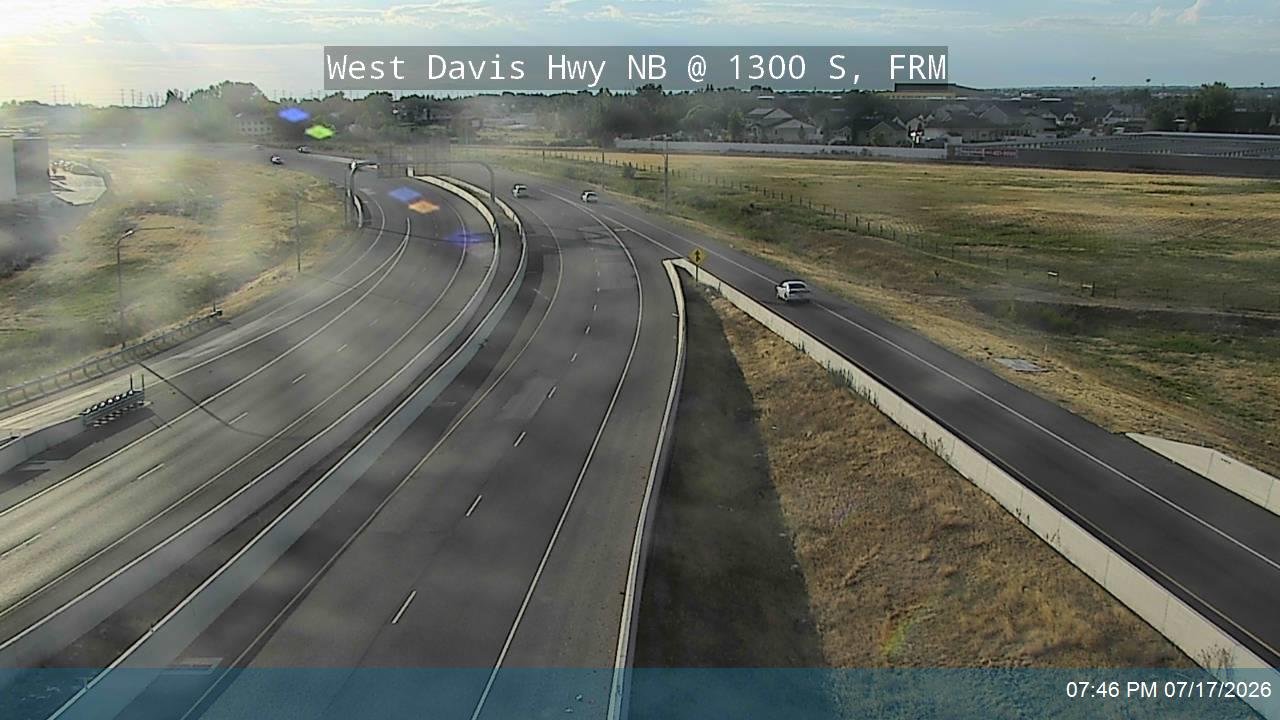 SR-177 traffic camera, view north, Farmington, Utah