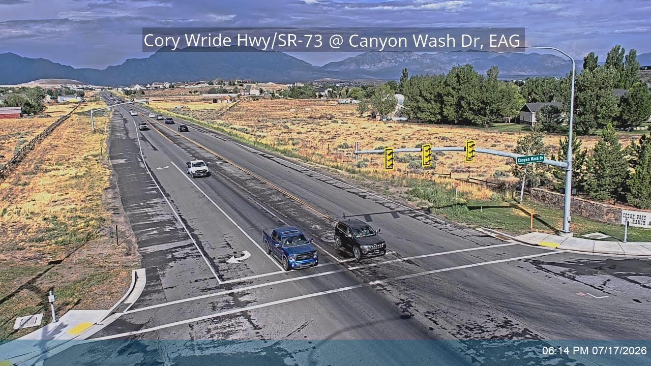 SR-73 traffic camera, view south, Eagle Mountain, Utah
