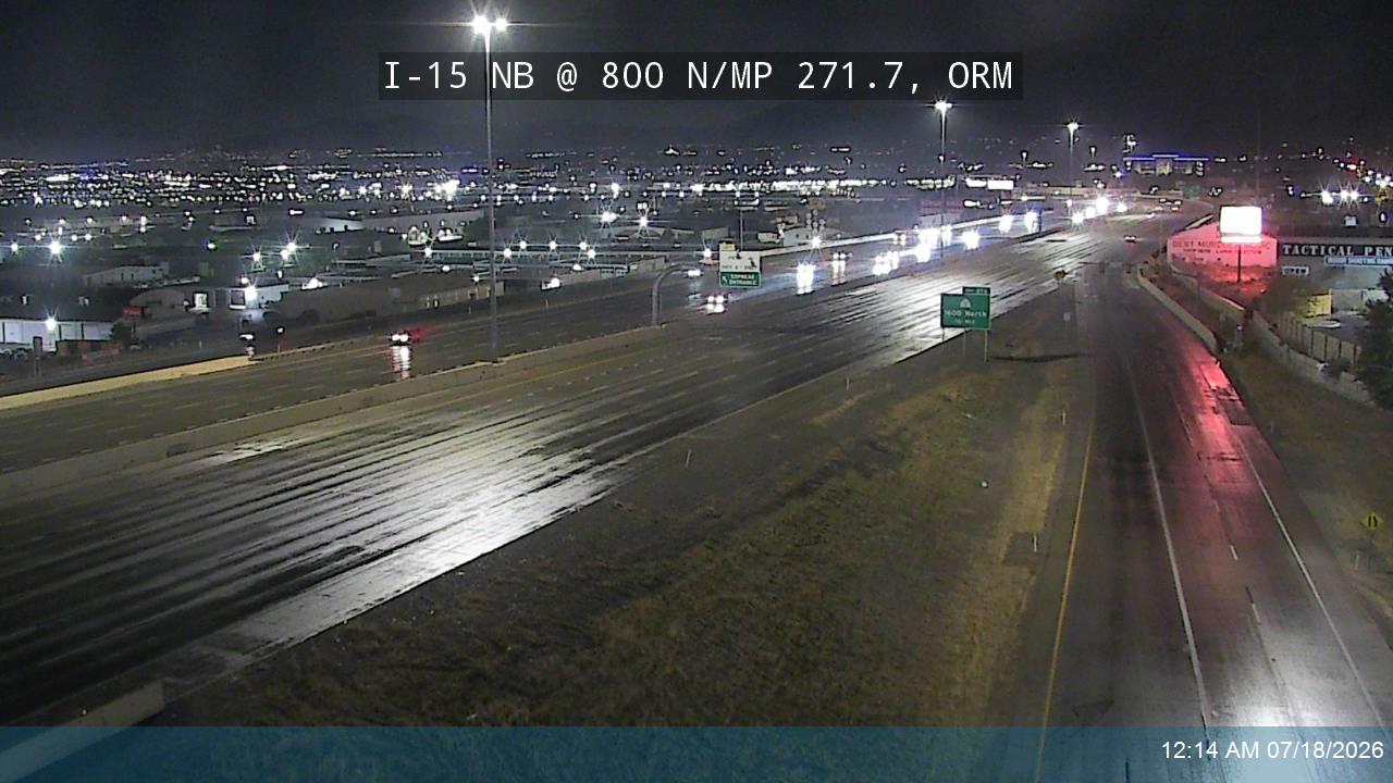 I-15 traffic camera, view north, Orem